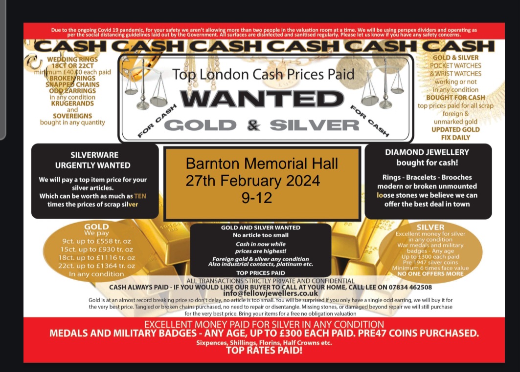 Wanted Gold and Silver…….